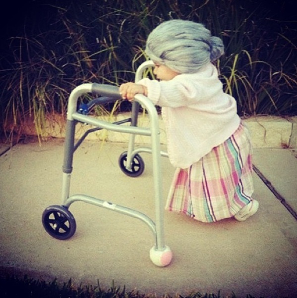 baby old lady costume